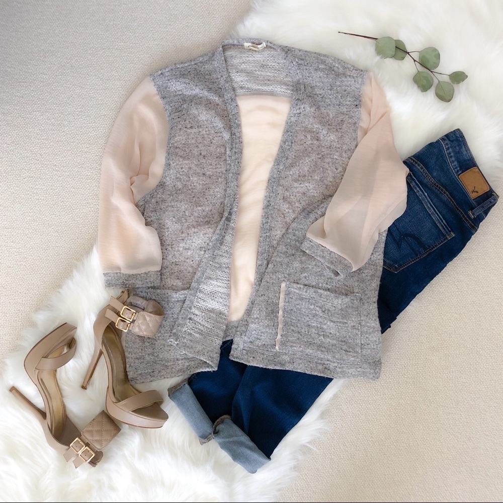 Silence + Noise Sheer Cardigan